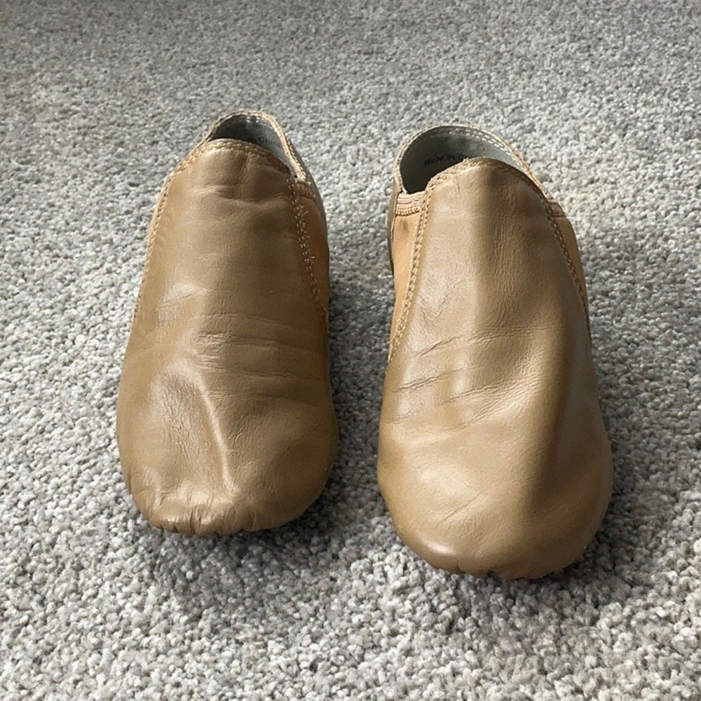Tan Leather jazz/dance shoes